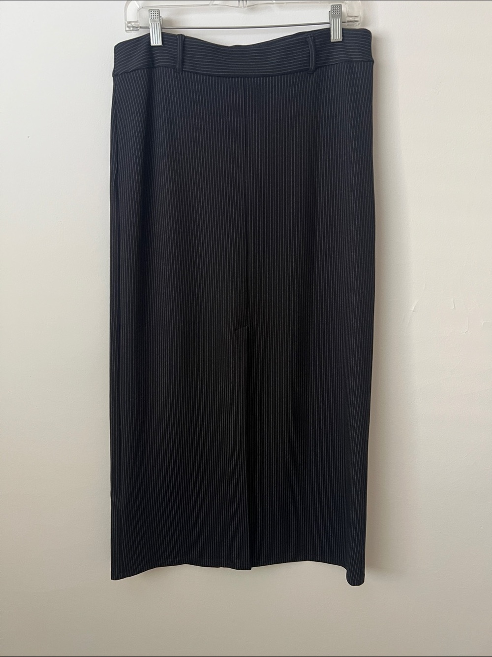 Mango Black Pinstripe Skirt Set - Cropped Vest & Midi Skirt - Picture 2 of 10
